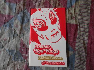 1975 - 76 Detroit Red Wings Media Guide Yearbook Facts Book Program Press 1976 Ad