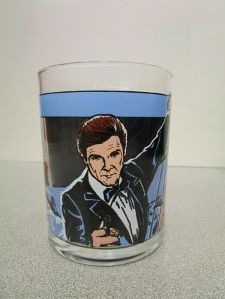 Rare Vintage James Bond 007 A View To A Kill Drinking Glass 1985 Collectors