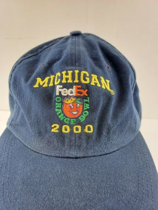 VTG University Of Michigan Wolverines 2000 Orange Bowl Strap Back Hat 2