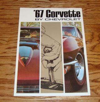 1967 Chevrolet Corvette Sales Brochure 67 Chevy Stingray Coupe Convertible