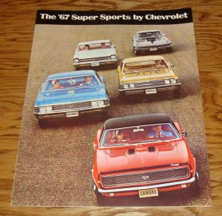 1967 Chevrolet Sports Sales Brochure 67 Chevy Camaro Corvette Chevelle
