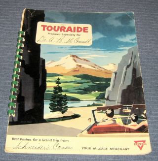 Vintage 1953 Conoco Touraide Road/highway Map,  Travel Guide,  Trip Planner,  Kansas