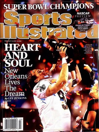 Commemerative Bowl Champions Orleans Saints Sports Illustrated