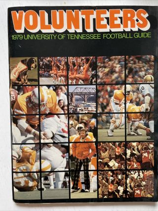 Vintage 1979 University Of Tennessee Volunteers Football Guide