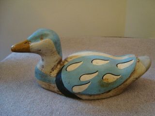 Cute Antique/vintage Wooden Folk Art Duck Decoy 21/370
