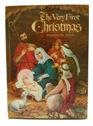The Very First Christmas Hallmark Pop - Up Book 1970s Vintage