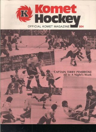 Hockey Ihl Fort Wayne Komets Guide,  1973 - 74,