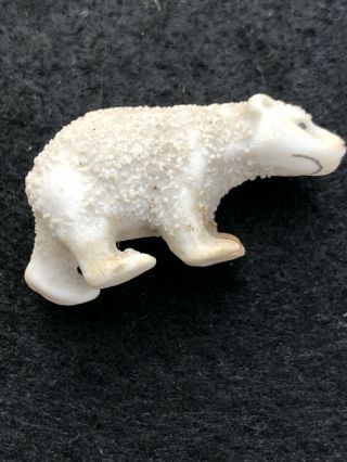 Rare Old Antique Vintage Snowbabies Japan Bisque Polar Bear Snowbaby
