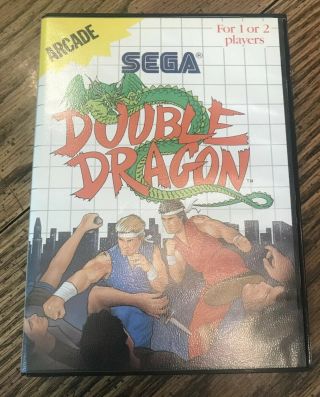 Sega Master Sys.  Game “double Dragon” 1988 Vintage Euc Owner