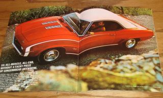1969 Chevrolet Camaro Sales Brochure 69 Chevy Rally Sport SS 2