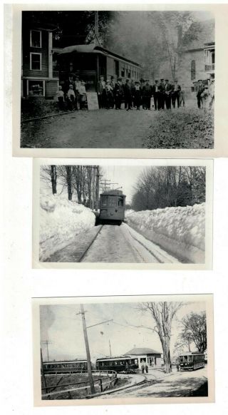 Vintage B&w Photos From Berkshire Street Railway Var.  4