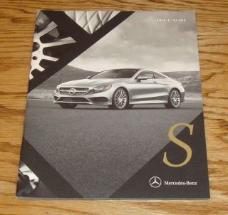 2016 Mercedes Benz S Class Coupe Sales Brochure 550 63 Amg 65 Amg