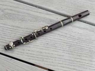Antique Wooden Flute Fife Flageolet Piccolo ?