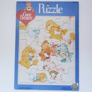 Vintage 1983 Care Bears Tray Puzzle By Craft Master 8 " X 11 "