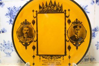 Rare Antique Wwi Photographic Death Plate In Memoriam World War One Militaria