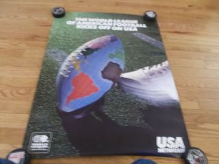 World Football League Usa Network Poster 24x36