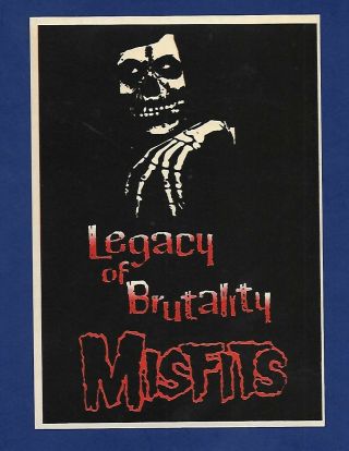 Vintage Postcard Misfits Punk Rock Band Skeletons Skull Crypt
