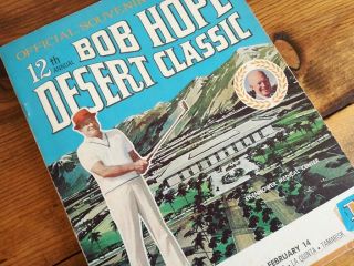 Vintage 12th Official Bob Hope Desert Classic Souvenir Program 1971 