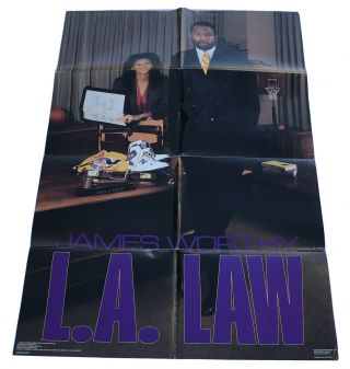 Costacos Bros.  1988 Nba La Lakers James Worthy Poster 1495 24” X 36”