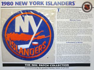 Willabee & Ward Nhl Throwback Hockey Patch Info Card 1980 York Islanders