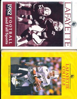 1982 Lafayette College Football Media Guide A28 Bx65 Only Listed