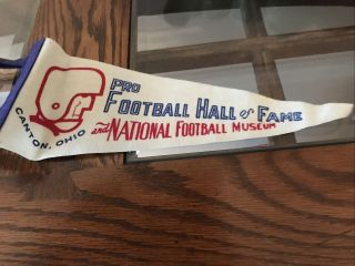 Vintage Pro Football Hall Of Fame Pennant
