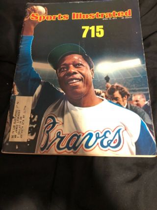 Hank Aaron 715 Home Run Record Sports Illustrated Complete Issue April 15 1974