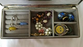 Vintage Godinger Silver Plated Velvet Lined Jewelry Box with Mirror,  Jewelry. 2