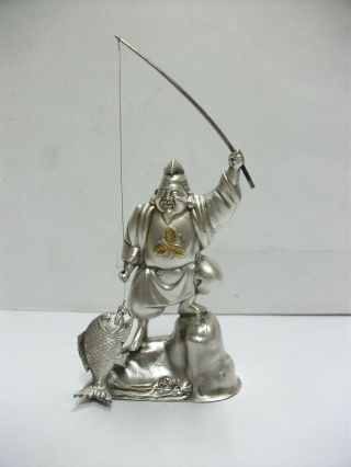 A God Of Ebisu (mythology) Of The Pure Silver.  One Of Japanese Seven Lucky Gods.