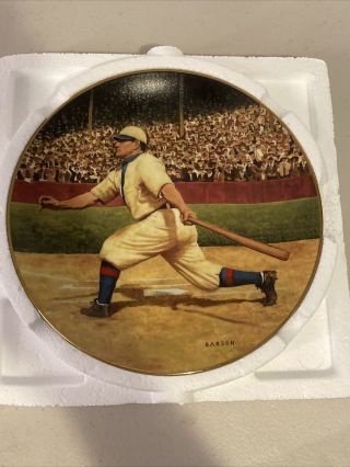 Honus Wagner 8 " The Flying Dutchman Delphi Plate The Legends Of Baseball