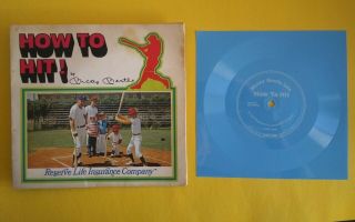 Mickey Mantle How To Hit 1973 33 1/3 Lp By Reserve Life Insurance