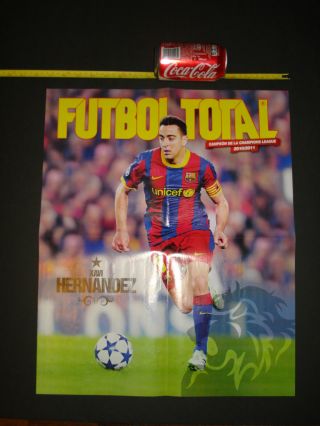 Poster Barcelona Xavi Hernandez Arsenal Barsa Champions League Football Spain