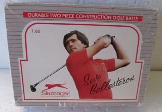 Older Seve Ballesteros Empty Golf Ball Box - Image Of Seve On Cover