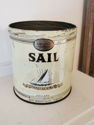 Vintage Sail Tobacco Tin