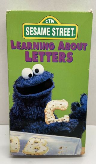 Sesame Street - Learning About Letters (vhs,  1986) Rare Vintage