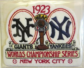 1923 World Series York Yankees / York Giants Willabee Ward Patch Only