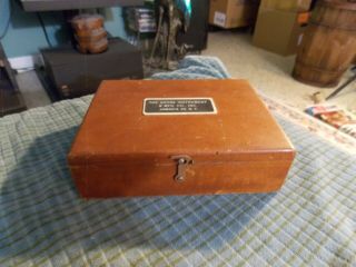 Vintage The Shore Instrument & Mfg Inc Durometer Empty Wood Case Box 6 " X4 3/8 "