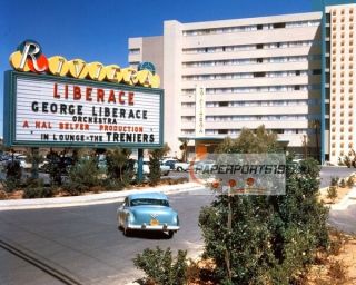 Vintage Las Vegas Strip Riviera Casino 8x10 Photo 1955