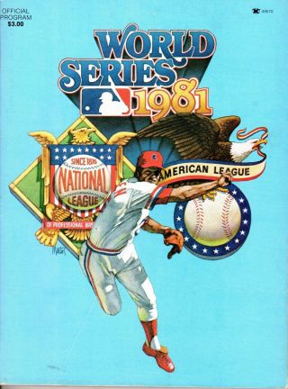 1981 World Series Program Los Angeles Dodgers Vs.  York Yankees,  Unscored Gd