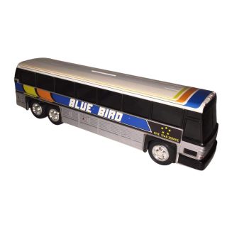Vintage Blue Bird Coach Lines Promotional Plastic Bus Banks Advertising