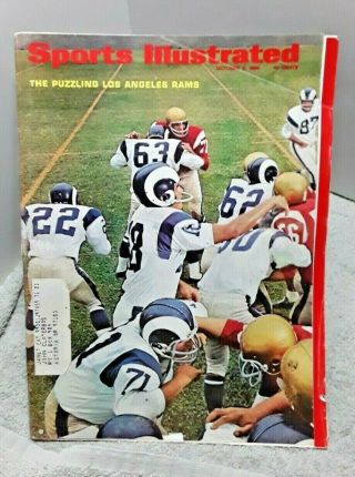 Sports Illustrated October 3 1966 Roman Gabriel Tommy Mcdonald Los Angeles Rams