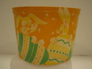 Vintage Orange Easter Container By Continental Can Co.