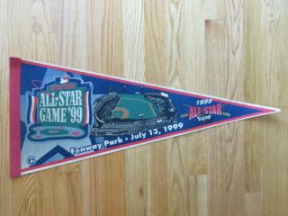 1999 Boston Red Sox All Star Game Fenway Park 29 " Pennant Pedro Martinez Mvp