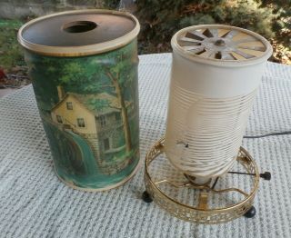 Vintage Antique 1956 Old Grist Mill Econolite Motion Lamp Minor Damage