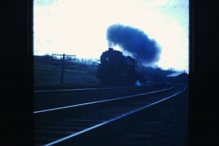 Vintage 1940s Red Border Kodachrome Photo Slide Train Locomotive Lock Berlin Ny