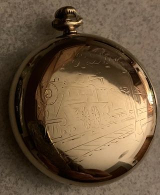 Antique Keystone Gold Filled 18sz.  Pocket Watch Case,  Open Face,  Lever,  Tlc