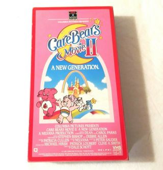 Vintage Care Bears Movie Ii A Generation Vhs Video Tape 1987
