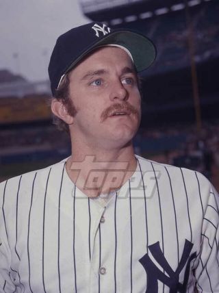 Topps Negative 1977 York Yankees Stan Thomas