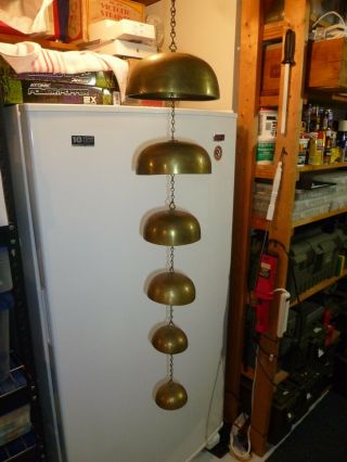 VINTAGE/ANTIQUE/COLLECTIBLE HANGING DINNER CHIMES DRAGON BELL SET 2