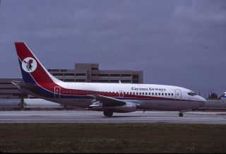 Cayman Airways,  Boeing 737,  G - Bknh,  In 1987,  Aircraft Slide